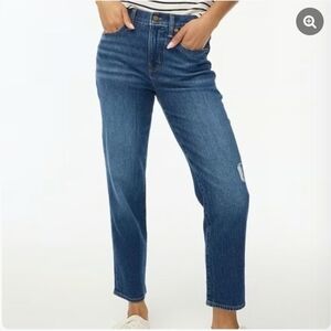 J. Crew Women's Boyfriend Jeans in Classic Blue Denim